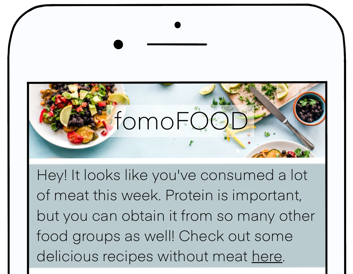 Illustrated popup message in an app